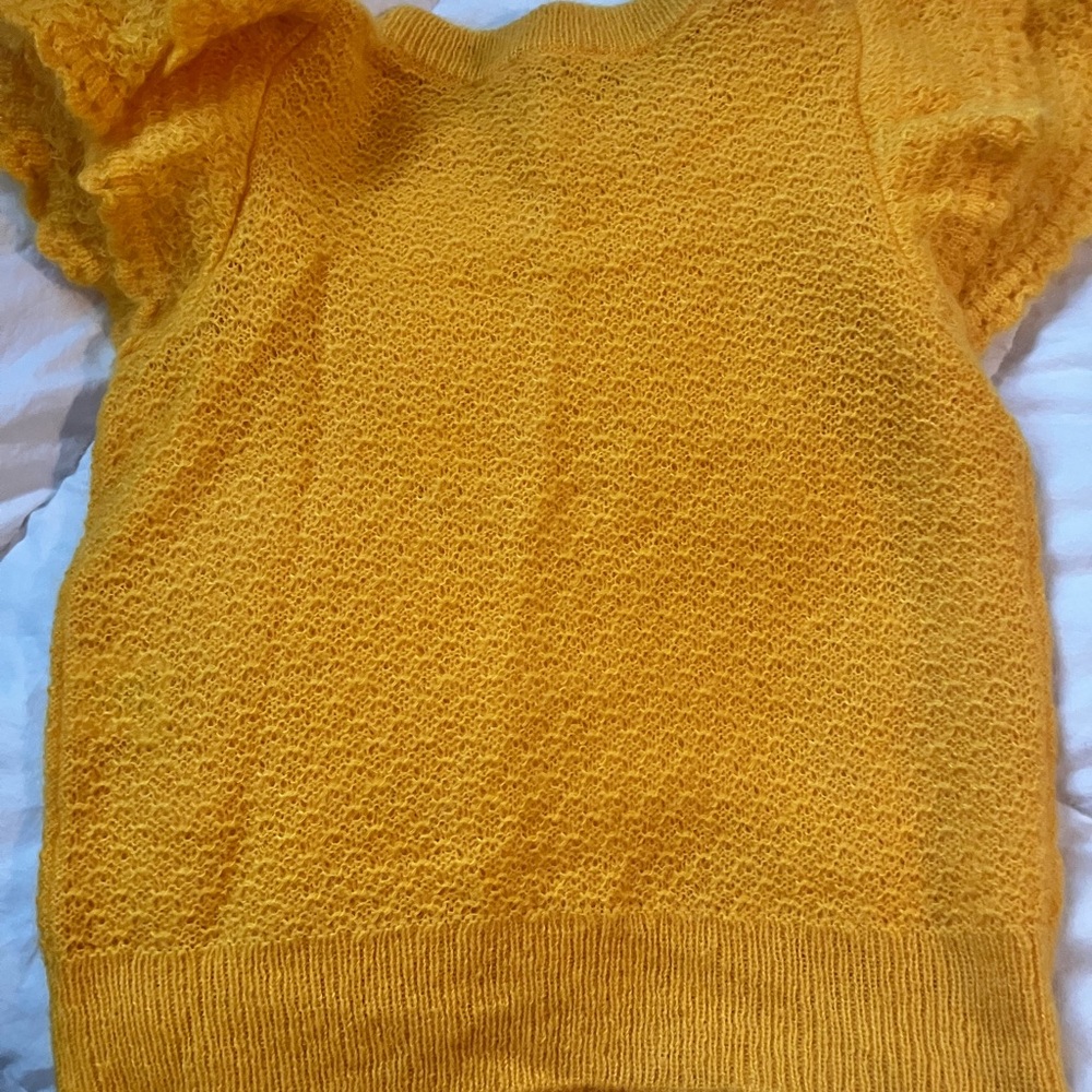 Like new vibrant yellow sweater from Sezane - Picture 2 of 4